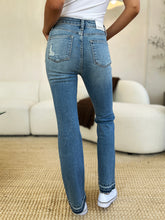 Load image into Gallery viewer, Judy Blue Full Size Mid Rise Destroyed Hem Distressed Jeans
