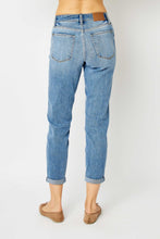 Load image into Gallery viewer, Judy Blue Cuffed Hem Mid Rise Slim Jeans
