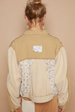 Load image into Gallery viewer, POL Crochet Patch Exposed Seam Button Up Jacket
