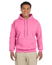 Load image into Gallery viewer, Heavy Blend Hooded Sweatshirt by Gildan WITH RHINESTONE DRAWSTRING &amp; DTF Transfer
