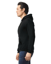 Load image into Gallery viewer, Heavy Blend Hooded Sweatshirt by Gildan WITH RHINESTONE DRAWSTRING &amp; DTF Transfer
