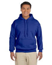 Load image into Gallery viewer, Heavy Blend Hooded Sweatshirt by Gildan WITH RHINESTONE DRAWSTRING &amp; DTF Transfer
