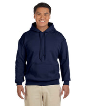 Load image into Gallery viewer, Heavy Blend Hooded Sweatshirt by Gildan WITH RHINESTONE DRAWSTRING &amp; DTF Transfer
