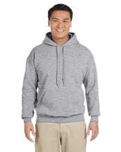 Load image into Gallery viewer, Heavy Blend Hooded Sweatshirt by Gildan WITH RHINESTONE DRAWSTRING &amp; DTF Transfer
