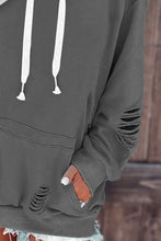 Load image into Gallery viewer, Cutout Dropped Shoulder Hoodie
