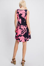 Load image into Gallery viewer, Heimish Full Size Floral V-Neck Tank Dress with Pockets
