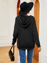 Load image into Gallery viewer, Katrina Lace-Up Long Sleeve Hoodie
