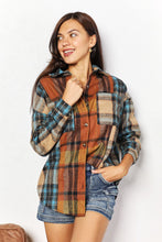 Load image into Gallery viewer, Double Take Plaid Shirt Jacket with Breast Pockets
