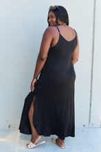 Load image into Gallery viewer, Ninexis Good Energy Cami Side Slit Maxi Dress in Black
