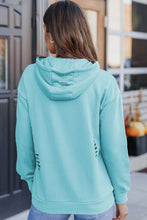 Load image into Gallery viewer, Cutout Dropped Shoulder Hoodie
