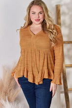 Load image into Gallery viewer, Hailey &amp; Co V-Neck Flounce Sleeve Blouse
