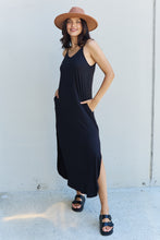 Load image into Gallery viewer, Ninexis Good Energy Cami Side Slit Maxi Dress in Black
