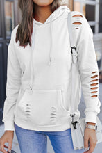 Load image into Gallery viewer, Cutout Dropped Shoulder Hoodie
