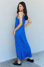 Load image into Gallery viewer, Ninexis Good Energy Cami Side Slit Maxi Dress in Royal Blue
