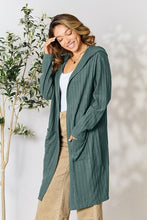 Load image into Gallery viewer, Basic Bae Ribbed Open Front Long Sleeve Cardigan
