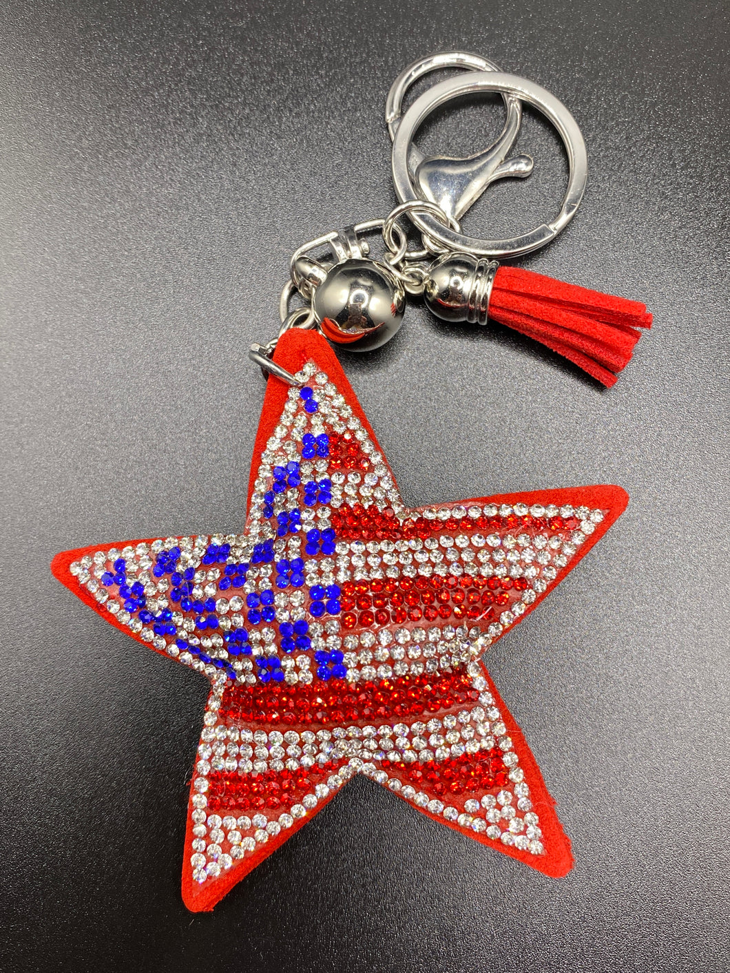 Patriotic Star Keychain