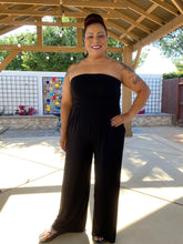 Load image into Gallery viewer, Sleeveless Black Jumpsuit with Pockets by White Birch
