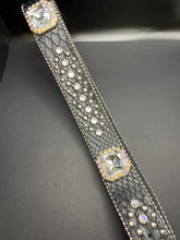 Load image into Gallery viewer, Rhinestone Belt with Large Stones and Silver Studs
