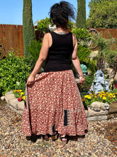 Load image into Gallery viewer, Boho Maxi Skirt with Print - Women&#39;s
