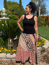 Load image into Gallery viewer, Boho Maxi Skirt with Print - Women&#39;s
