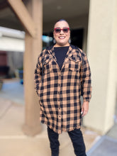 Load image into Gallery viewer, Buffalo Plaid Long Sleeve Shirt Jacket
