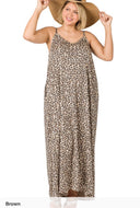 Leopard Cami Maxi Dress - Curvy