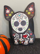 Load image into Gallery viewer, Sugar Skull Skeleton Dog Crossbody Purse
