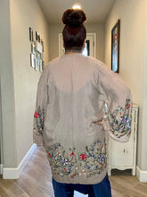 Load image into Gallery viewer, Embroidered Floral Kimono - Women&#39;s
