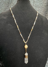 Load image into Gallery viewer, Crystal Necklace with Wire Wrapping
