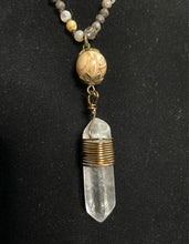 Load image into Gallery viewer, Crystal Necklace with Wire Wrapping
