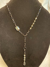 Load image into Gallery viewer, Lariat Necklace with Crystal Beading
