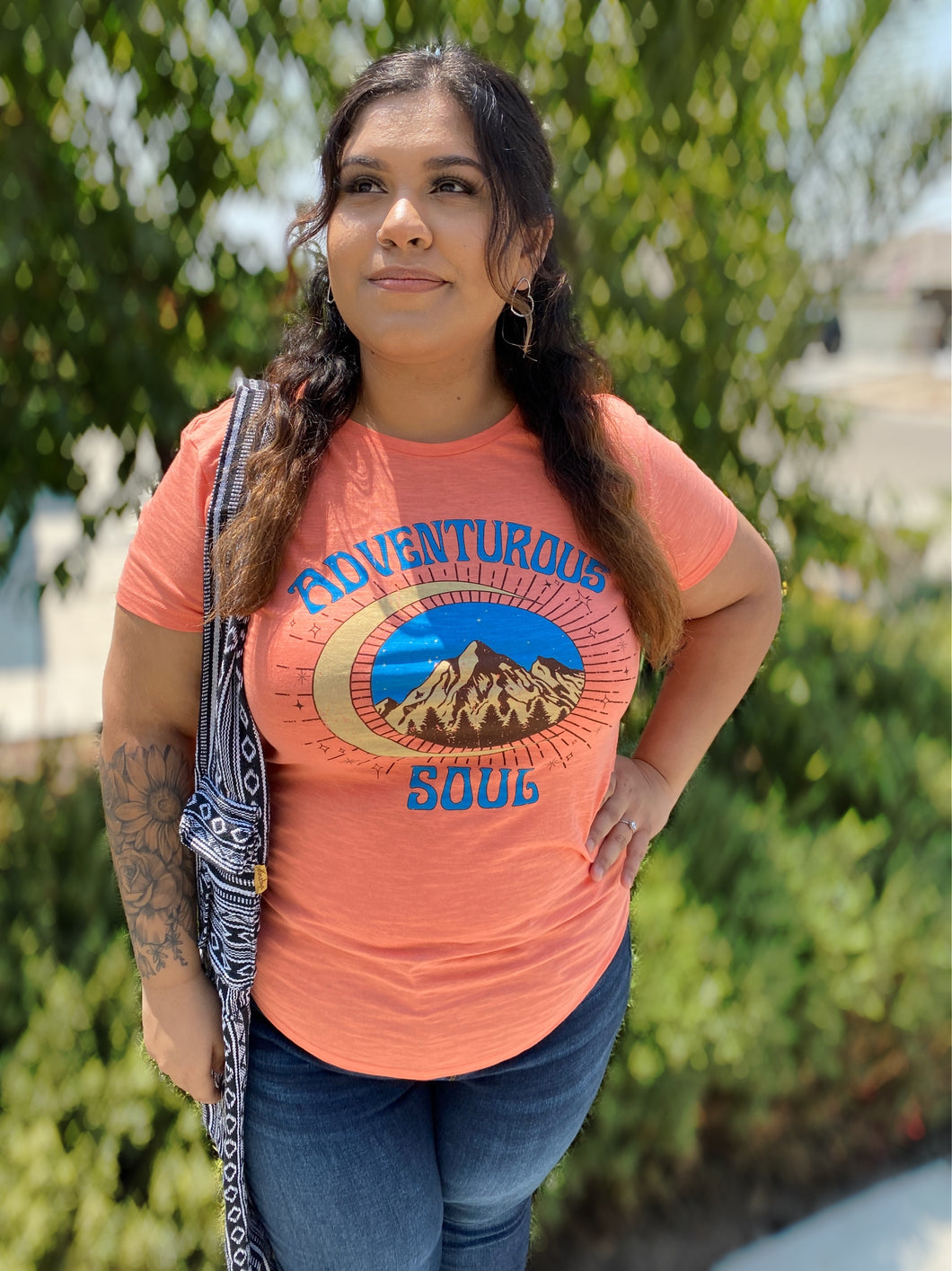 Adventurous Soul Graphic T-Shirt - Womens