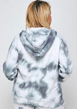 Load image into Gallery viewer, Tie Dye Zip Up Hoodie by Reflex - Curvy
