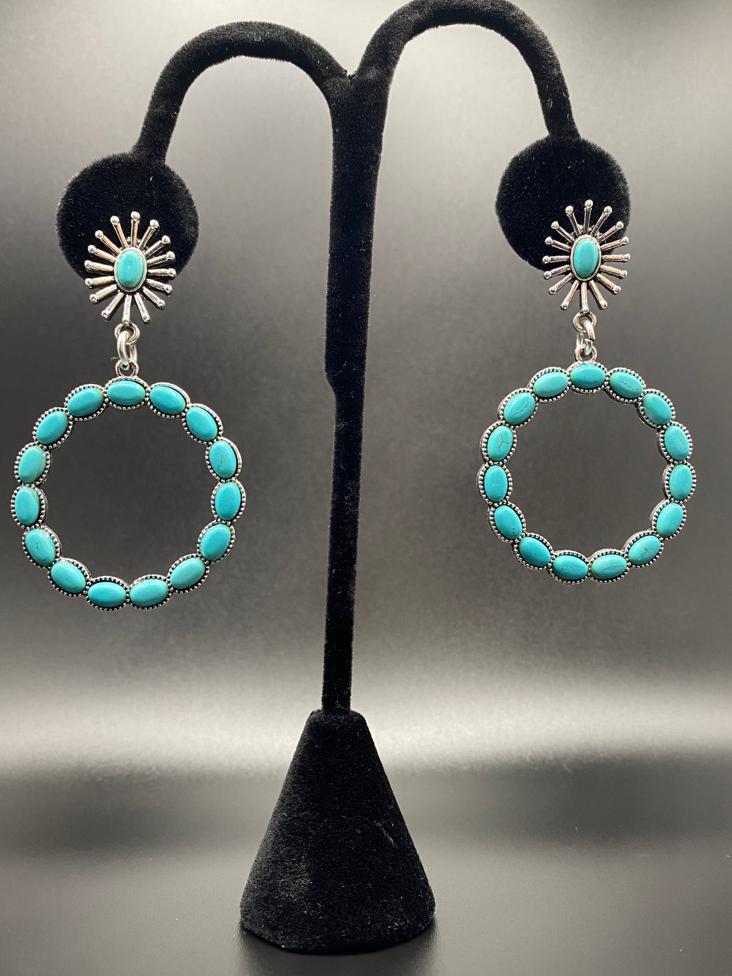 Turquoise Burst Earrings