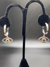 Load image into Gallery viewer, Multi Color Evil Eye Earrings
