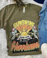 Sunshine Mixed with Hurricane Graphic T-Shirt