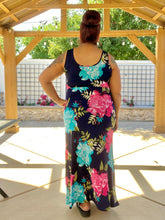 Load image into Gallery viewer, Floral Sleeveless Maxi Dress - Womens
