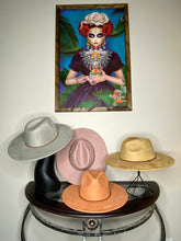 Load image into Gallery viewer, Faux Suede Wide Brim Hat
