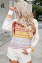 Load image into Gallery viewer, Isabella Round Neck Printed Dropped Shoulder Knit Top
