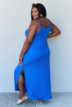 Load image into Gallery viewer, Ninexis Good Energy Cami Side Slit Maxi Dress in Royal Blue
