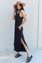 Load image into Gallery viewer, Ninexis Good Energy Cami Side Slit Maxi Dress in Black
