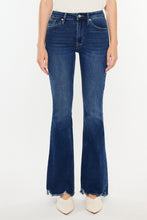 Load image into Gallery viewer, Kancan Cat&#39;s Whiskers Raw Hem Flare Jeans
