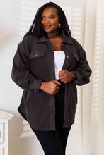 Load image into Gallery viewer, Heimish Cozy Girl Button Down Shacket - Charcoal
