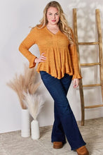 Load image into Gallery viewer, Hailey &amp; Co V-Neck Flounce Sleeve Blouse
