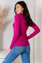 Load image into Gallery viewer, Zenana V-Neck Long Sleeve Cardigan Womens and Curvy - Magenta
